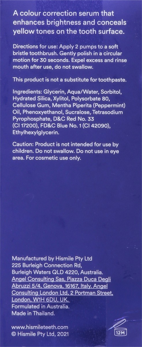 slide 3 of 13, Hismile Teeth Brightening V34 Color Corrector Serum 1 fl oz, 1 fl oz