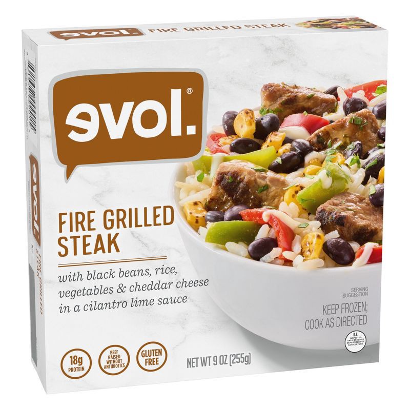 slide 2 of 5, Evol Gluten Free Frozen Fire Grilled Steak Bowl - 9oz, 9 oz