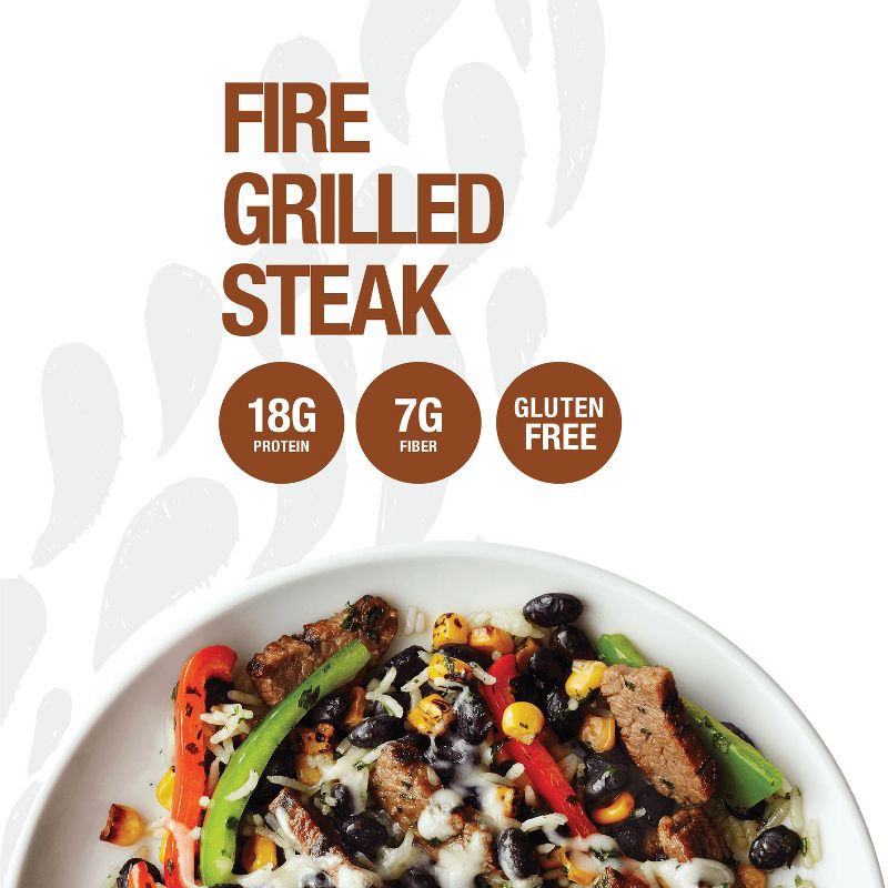 slide 3 of 5, Evol Gluten Free Frozen Fire Grilled Steak Bowl - 9oz, 9 oz