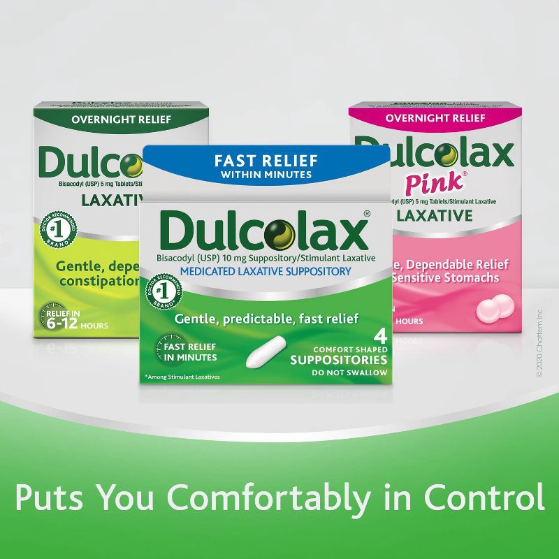 slide 6 of 7, Dulcolax Gentle and Predictable Fast Relief Laxative Suppositories - 8ct, 8 ct