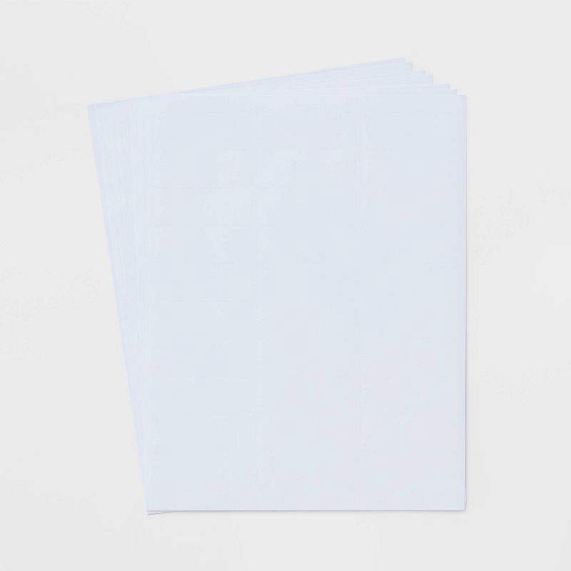 slide 4 of 5, 360ct Address Labels 1"x2 5/8" White - up&up™: Label Stock Paper, Mailing Template, Printer Format, 360 Pack, 360 ct, 360 ct