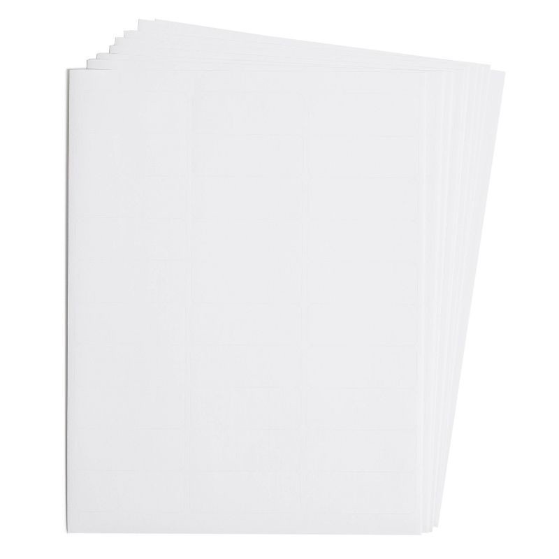 slide 5 of 5, 360ct Address Labels 1"x2 5/8" White - up&up™: Label Stock Paper, Mailing Template, Printer Format, 360 Pack, 360 ct, 360 ct