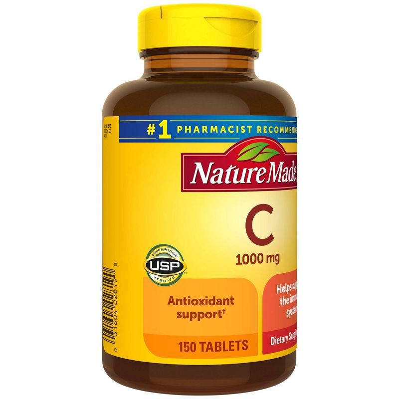 slide 2 of 9, Nature Made Vitamin C 1000mg Immune Support Supplement Tablets - 150ct, 1000mg, 150 ct