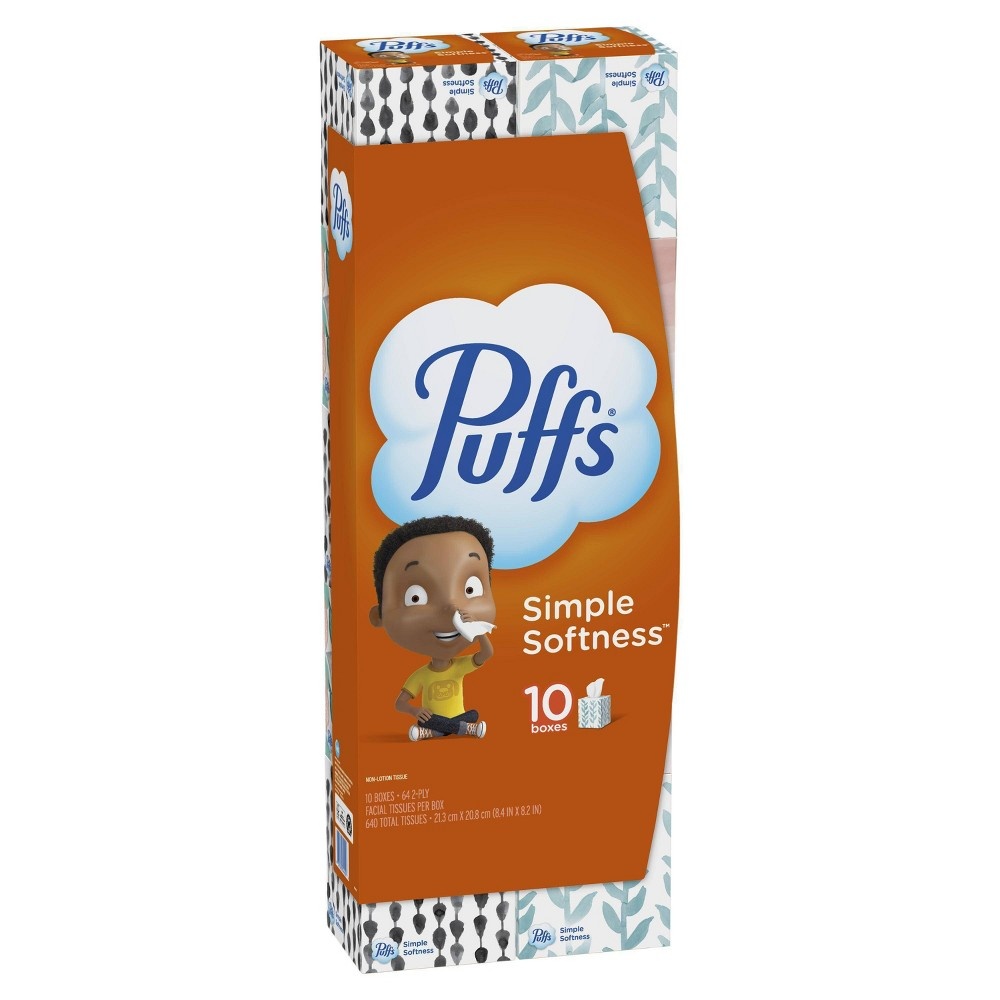 slide 4 of 10, Puffs Facial Tissue, 10 ct