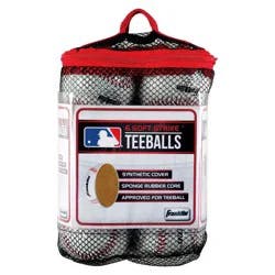 Franklin Sports Soft Strike Teeballs - 6pk: PVC & Rubber Baseball Equipment