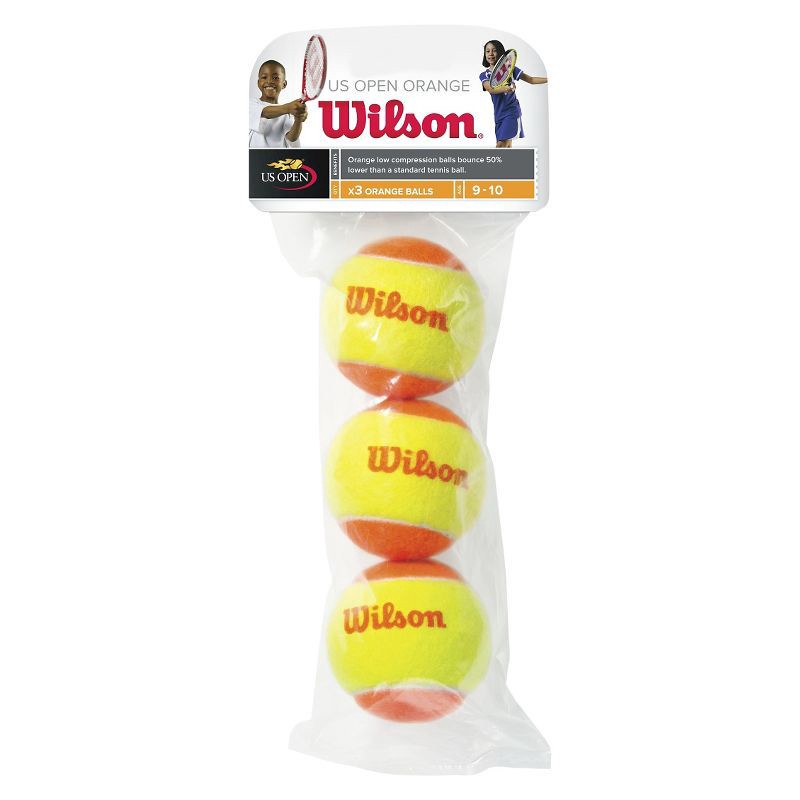 slide 1 of 3, Wilson Starter Tennis Balls Orange - 3pk, 3 ct