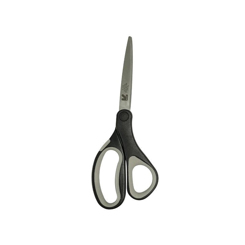 slide 5 of 5, 8" Home and Office Scissors - up&up™: Stainless Steel, Black, Adult School Scissors, Non-Powered Desk Tool, 1 ct