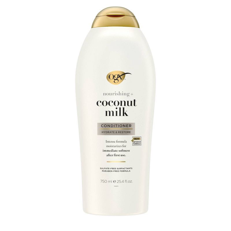 slide 1 of 10, OGX Nourishing Coconut Milk Salon Size Conditioner - 25.4 fl oz, 25.4 fl oz