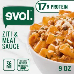 Evol Ziti & Meat Sauce Pasta Bowl - 9oz