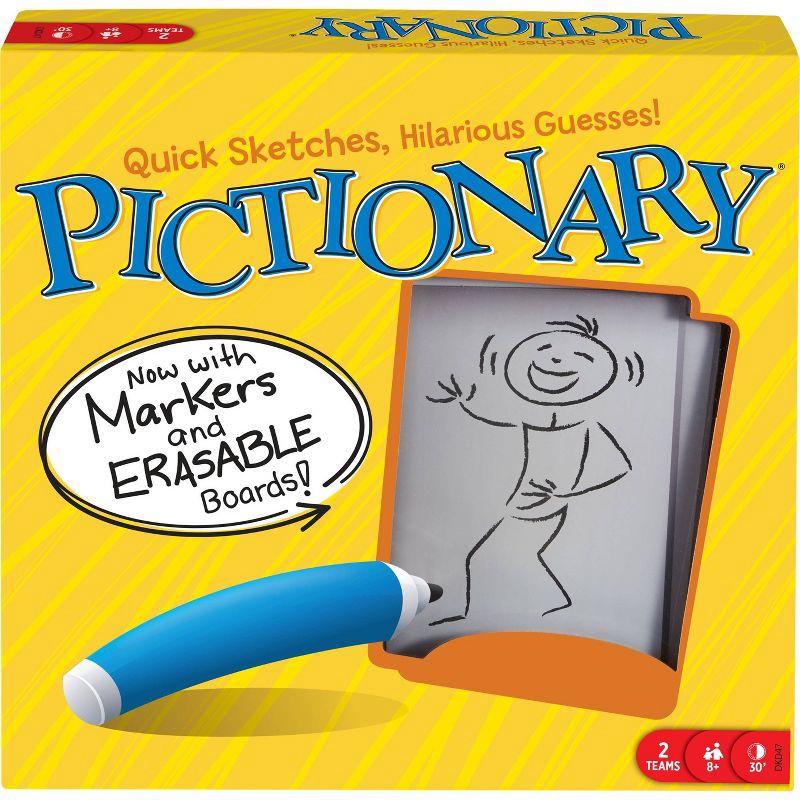 slide 1 of 7, Mattel Pictionary Board Game, 1 ct