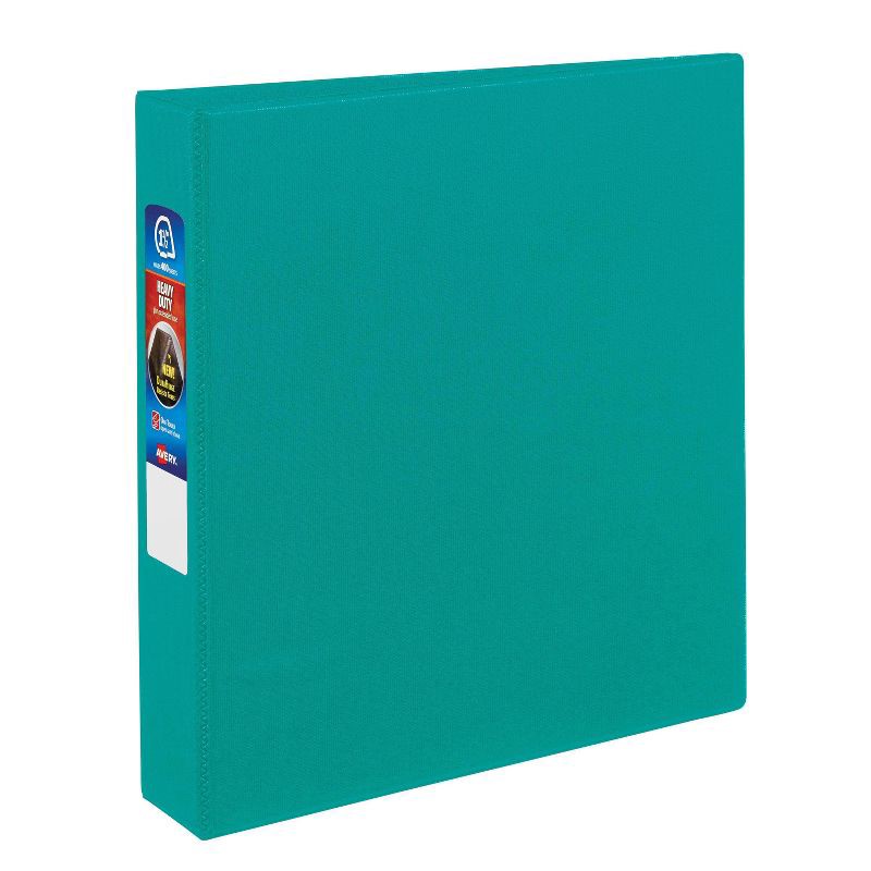 slide 4 of 5, 1.5" Ring Binder Clear Cover Heavy Duty Green - Avery, 1 ct