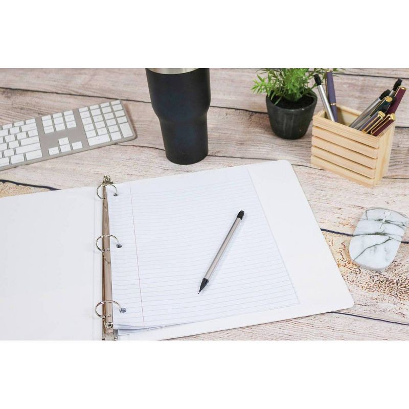 slide 3 of 3, Top Flight 175 Sheet Wide Ruled Filler Paper White: Loose Leaf, 10.5 x 8 Inches, Stationery, Ruled Pages, 175 sheets