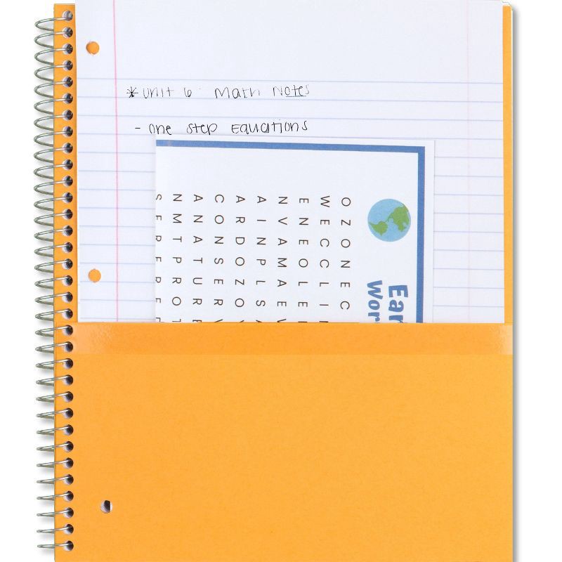 slide 3 of 9, Five Star 1 Subject 100pg Wide Ruled Spiral Notebook (Colors May Vary): Perforated, Bleed-Resistant, 3 Hole Punched, 1 ct
