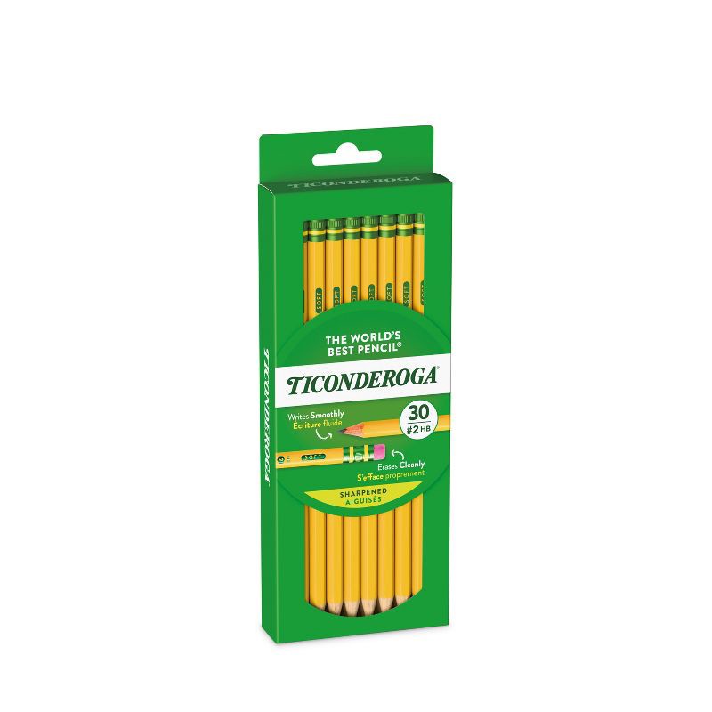 slide 4 of 7, Ticonderoga 30ct Pencil Yellow, 30 ct