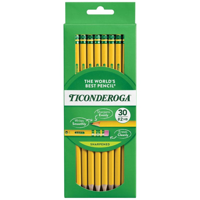 slide 1 of 6, Ticonderoga 30ct Pencil Yellow, 30 ct