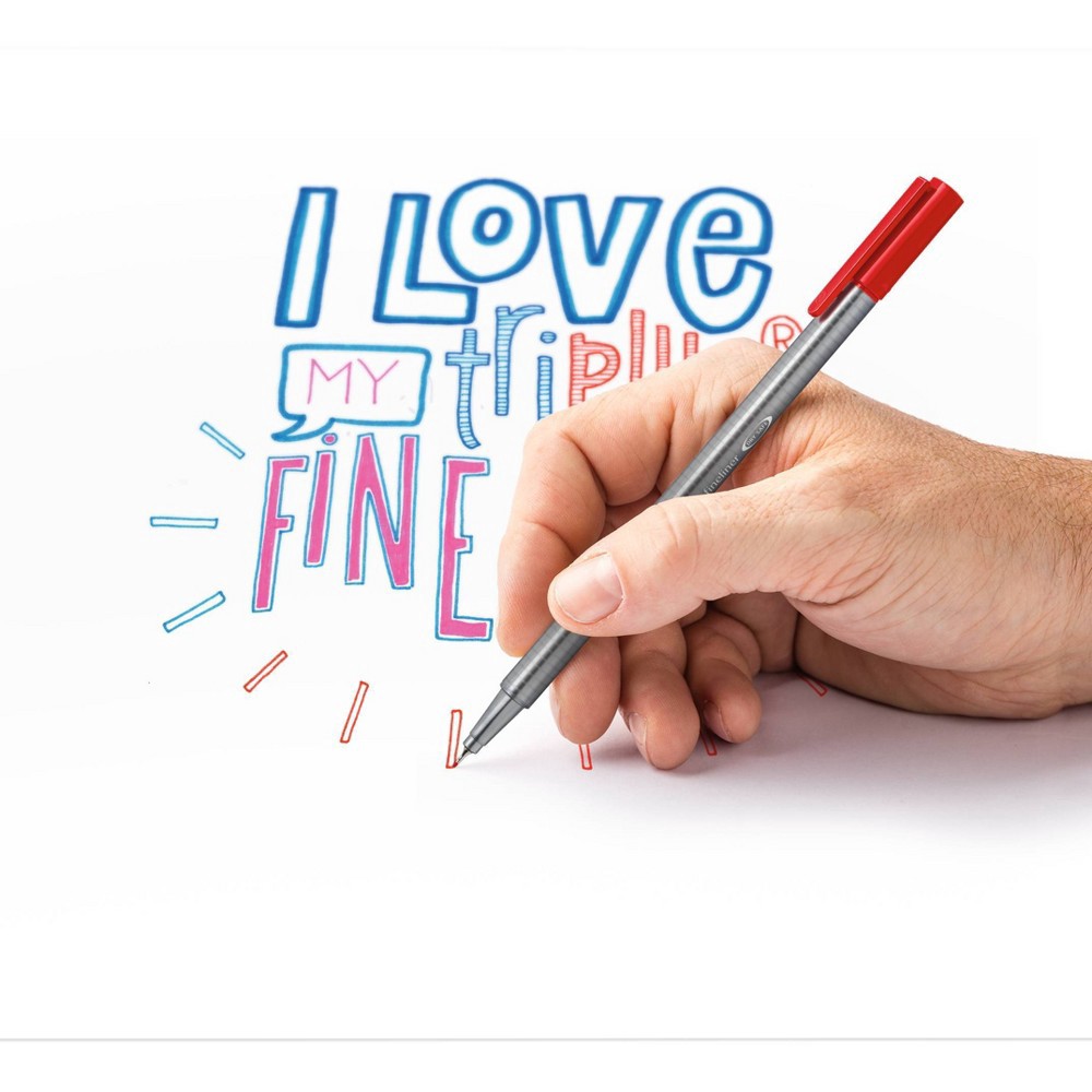 slide 2 of 5, 10pk Felt tip Marker Pen Multicolor - Staedtler, 10 ct