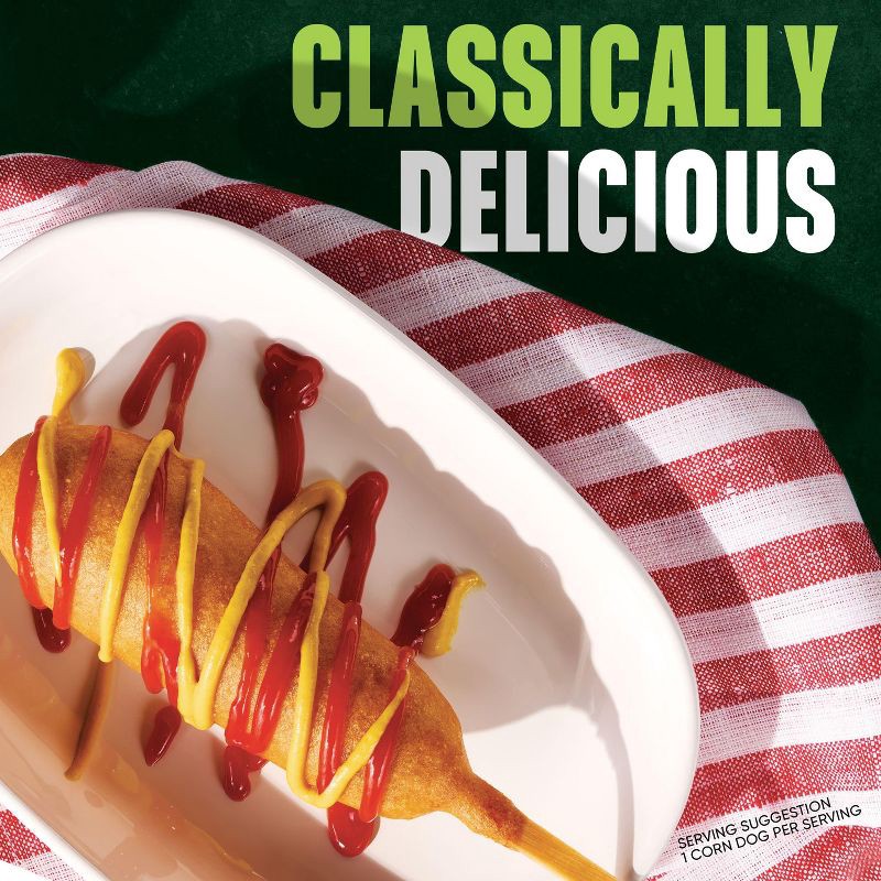 slide 3 of 7, MorningStar Farms Frozen Plant Based Vegan Corn Dogs Original - 10oz/4ct, 4 ct; 10 oz