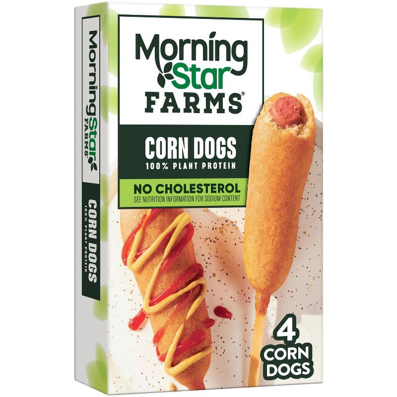 slide 1 of 5, Morningstar Farms Vegan Frozen Veggie Classics Corn Dogs - 10oz/4ct, 4 ct; 10 oz