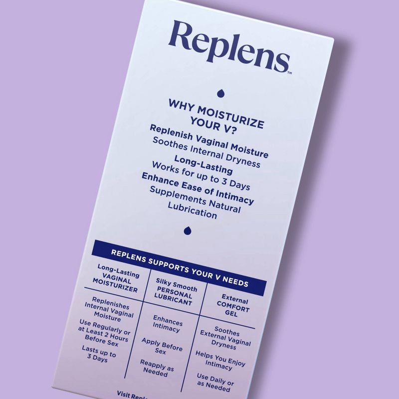 slide 2 of 11, Replens Long Lasting Vaginal Moisturizer - 8 Applicators/.24oz, .24 oz