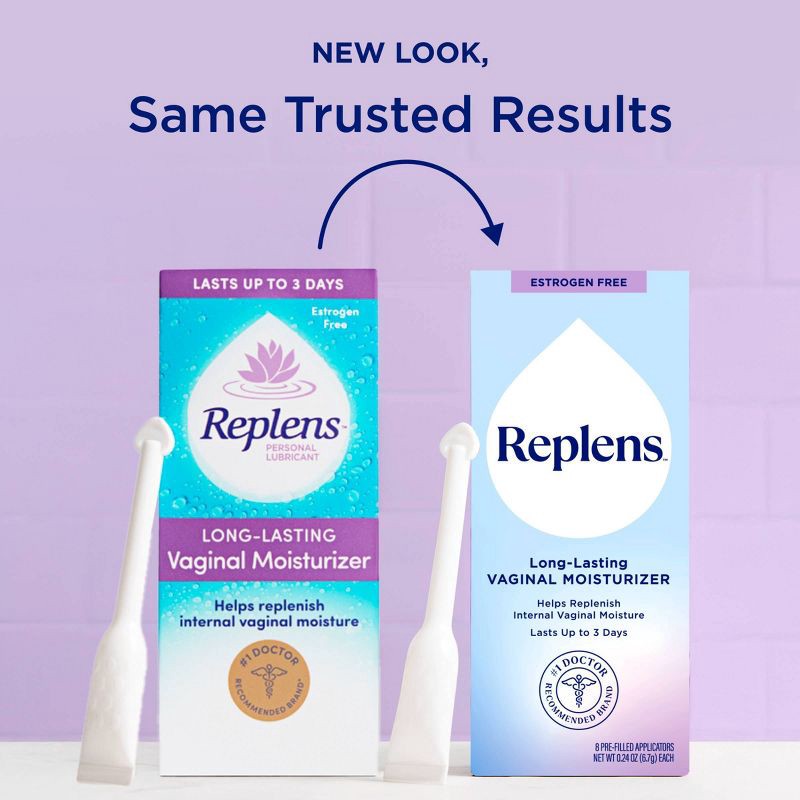 slide 5 of 11, Replens Long Lasting Vaginal Moisturizer - 8 Applicators/.24oz, .24 oz