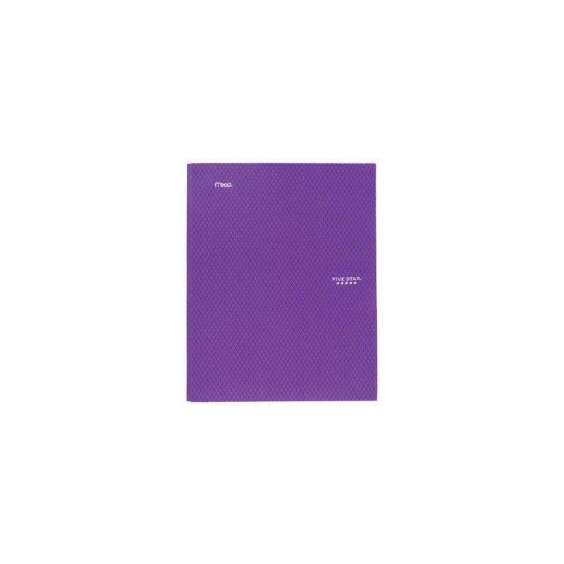 slide 8 of 11, Five Star 2 Pocket Plastic Folder with Prongs (Colors May Vary): Stationery, Multicolor, 25 Sheet Capacity, Internal Pockets, 1 ct