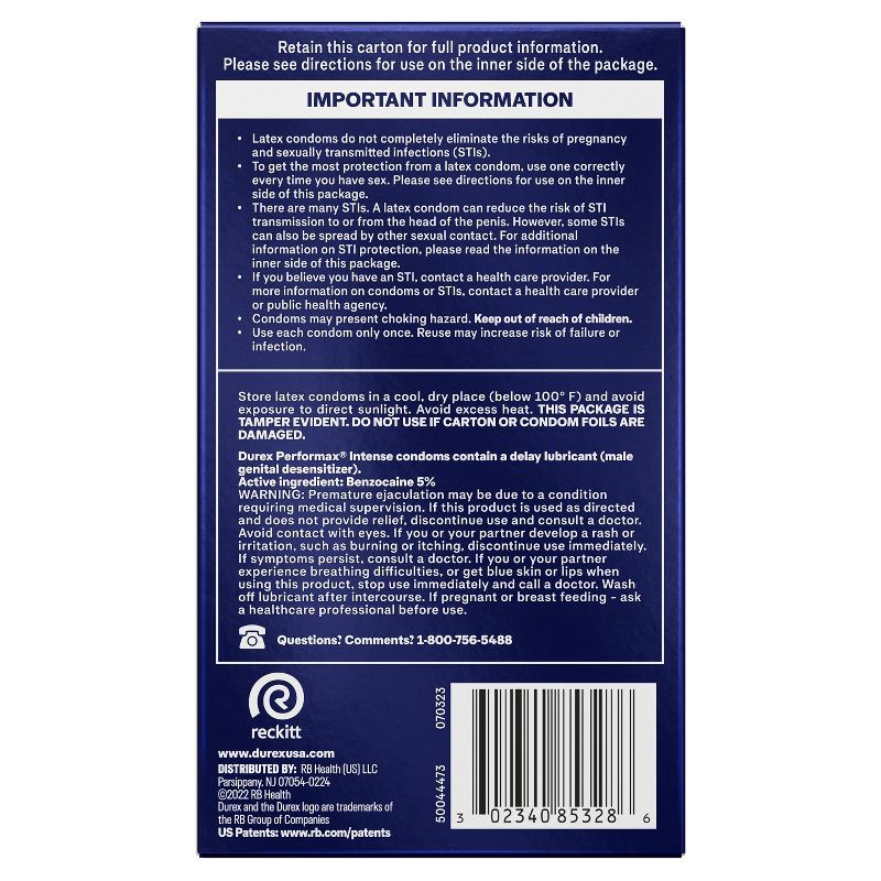 slide 2 of 13, Durex Performax Intense Ultra Thin Lube Condoms - 12ct, 12 ct