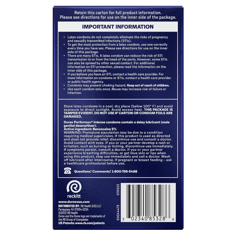 slide 2 of 14, Durex Performax Intense Ultra Thin Lube Condoms - 12ct, 12 ct