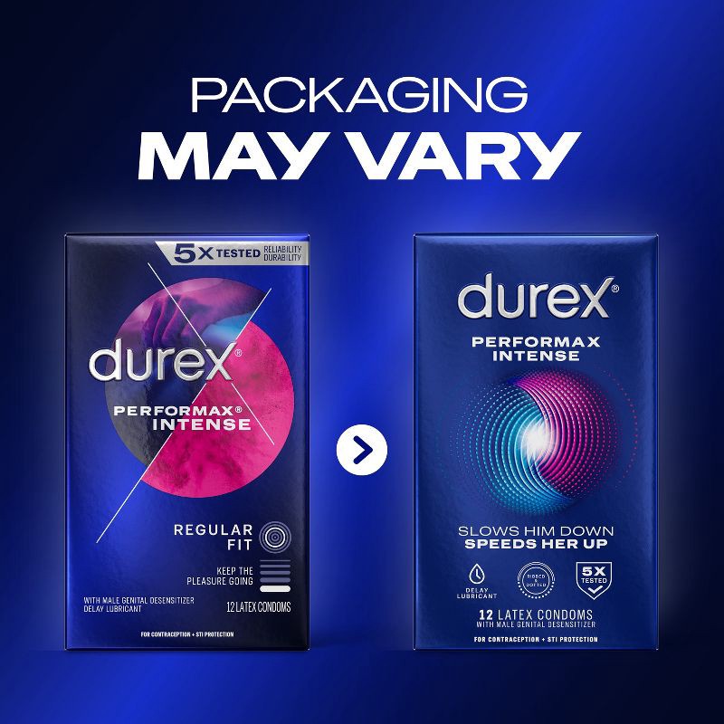 slide 14 of 14, Durex Performax Intense Ultra Thin Lube Condoms - 12ct, 12 ct