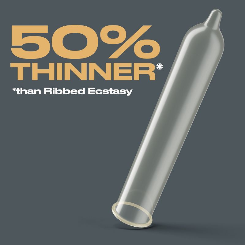 slide 4 of 10, Trojan Bareskin Thin Premium Lubricated Condoms - 24ct, 24 ct