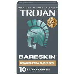 Trojan Bareskin Lubricated Condoms - 10ct
