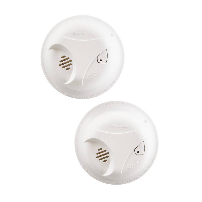 slide 2 of 6, First Alert 2pk SA300CN2 Battery Powered Smoke Detector, 2 ct