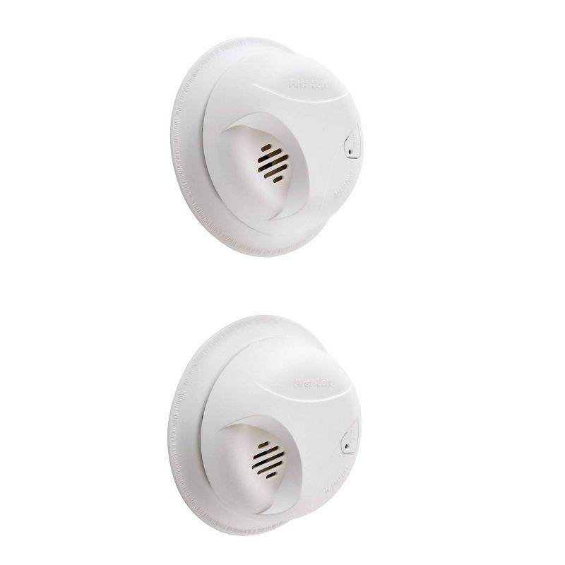 slide 3 of 6, First Alert 2pk SA300CN2 Battery Powered Smoke Detector, 2 ct