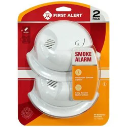 First Alert 2pk SA300CN2 Battery Powered Smoke Detector