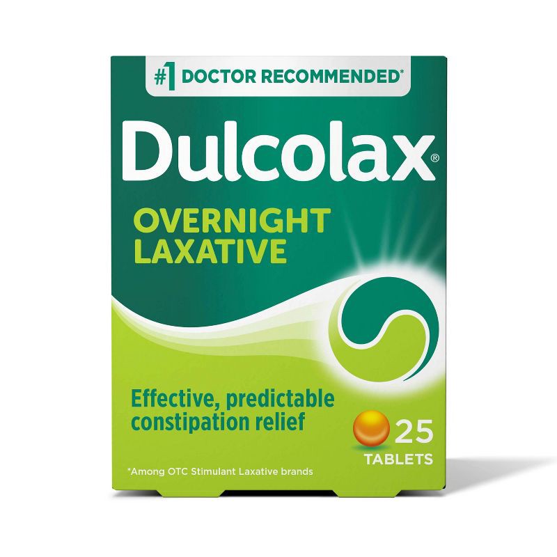 slide 1 of 11, Dulcolax Gentle and Predictable Overnight Relief Laxative Tablets - 25ct, 25 ct