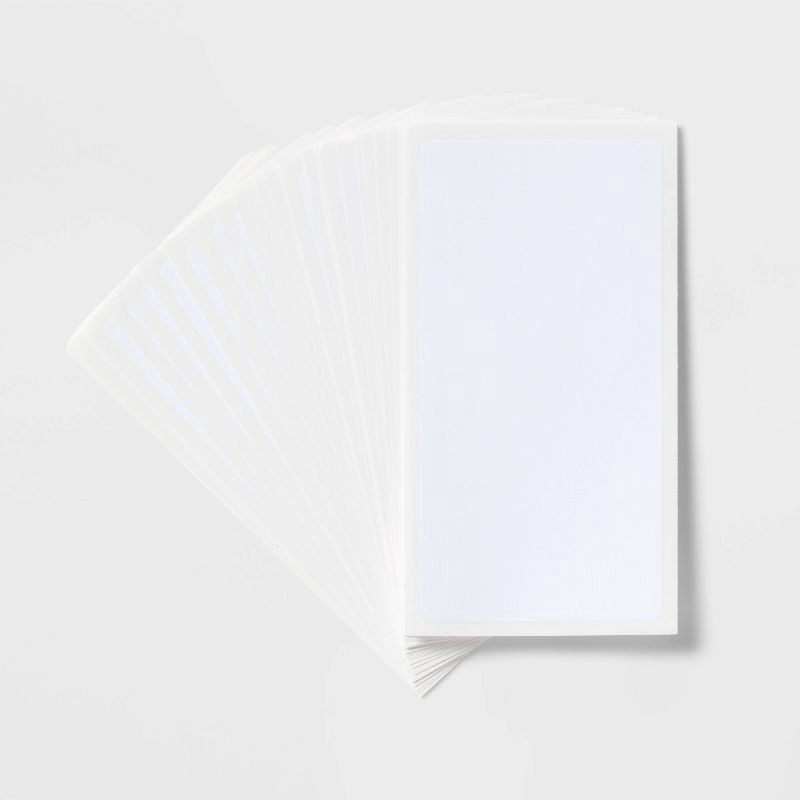 slide 4 of 4, 35ct 2"x4" Rectangular Labels White - up&up™, 35 ct