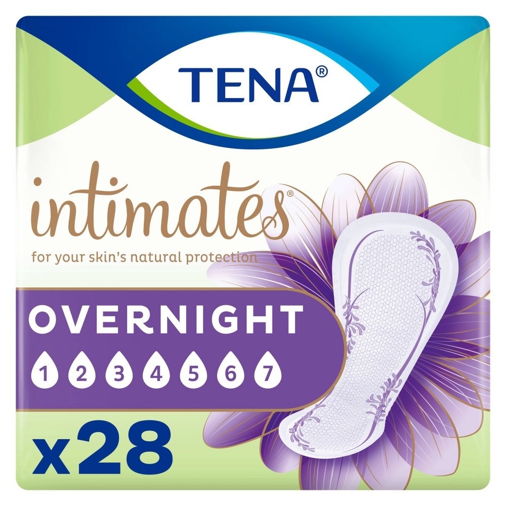 slide 6 of 9, Tena Incontinence Pads - Overnight, 28 ct