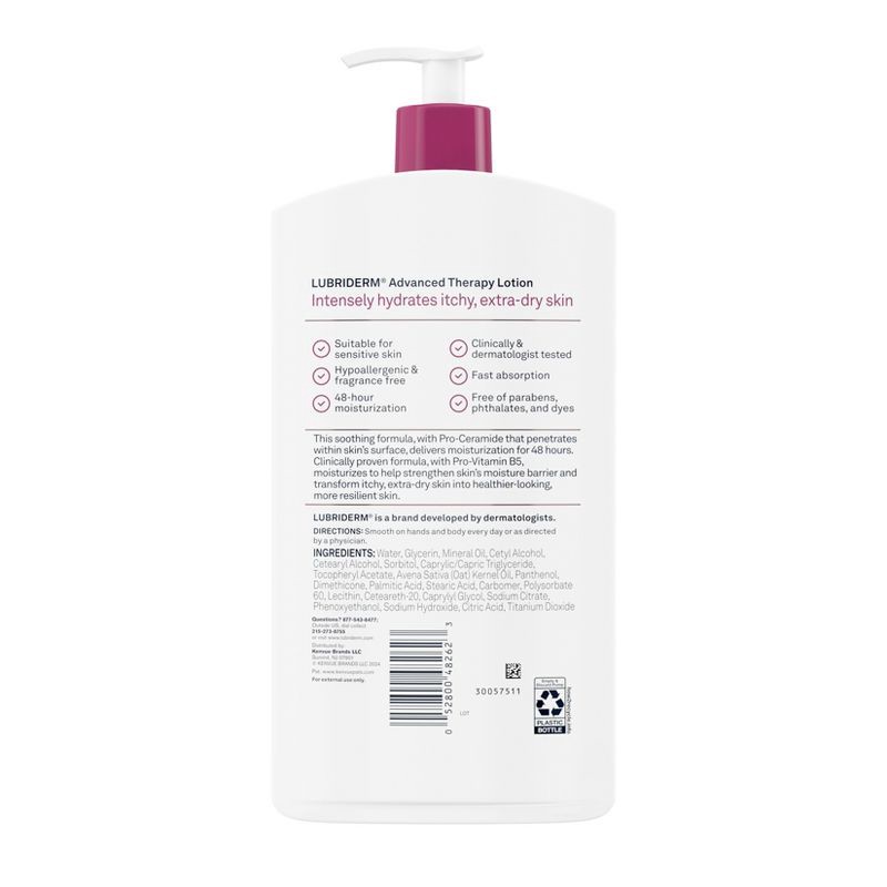 slide 2 of 7, Lubriderm Advanced Therapy Lotion For Extra Dry Skin - Fragrance-Free - 24 fl oz, 24 fl oz