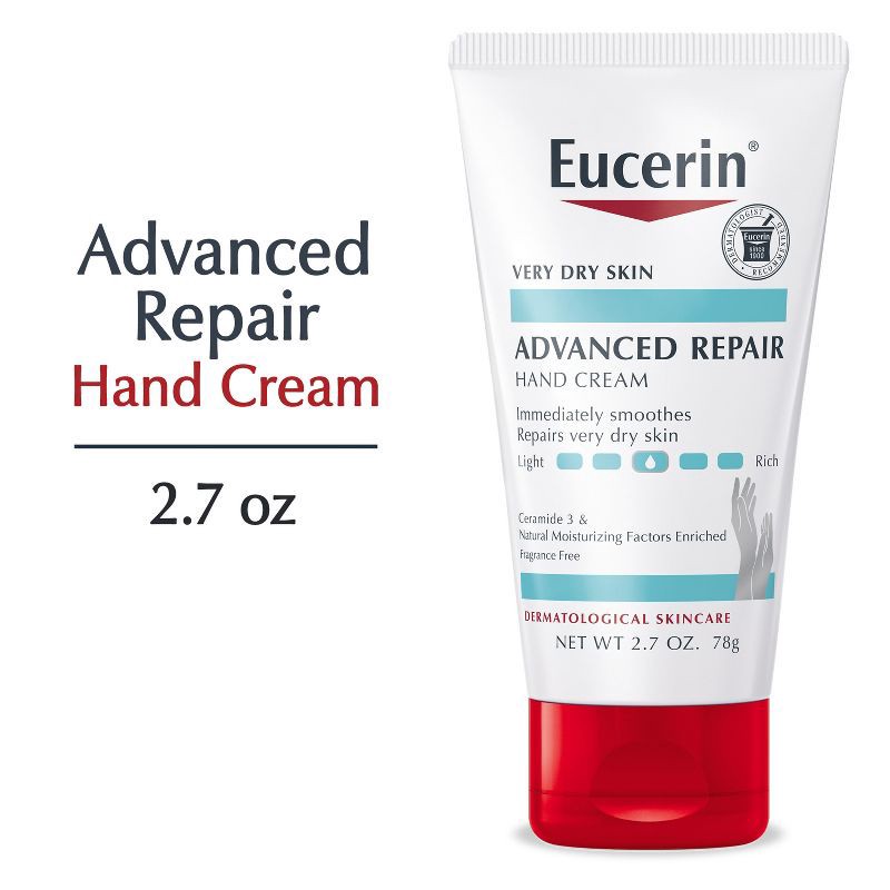 slide 2 of 15, Eucerin Advanced Repair Hand Cream Unscented - 2.7oz/1ct, 2.7 oz, 1 ct