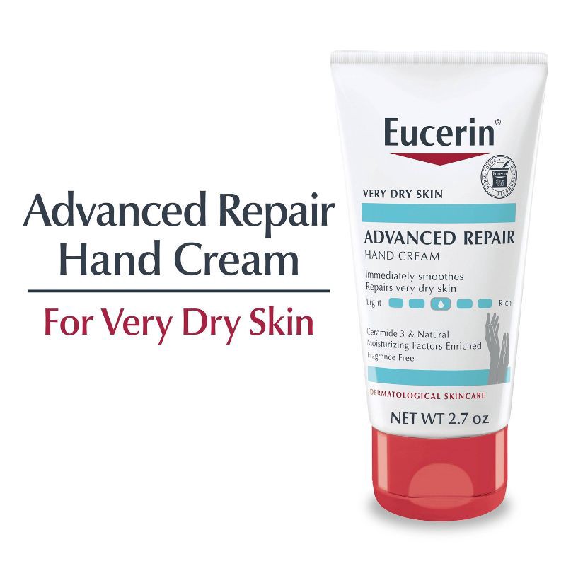 slide 3 of 15, Eucerin Advanced Repair Hand Cream Unscented - 2.7oz/1ct, 2.7 oz, 1 ct