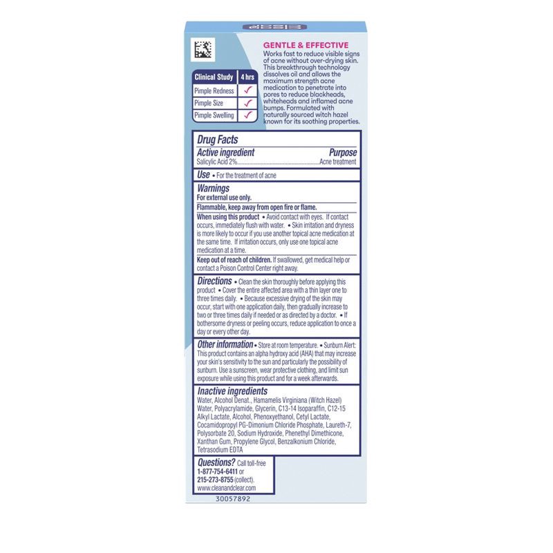 slide 2 of 7, Clean & Clear Advantage Acne Spot Treatment Gel Cream with Salicylic Acid and Witch Hazel - .75 fl oz, 0.75 fl oz