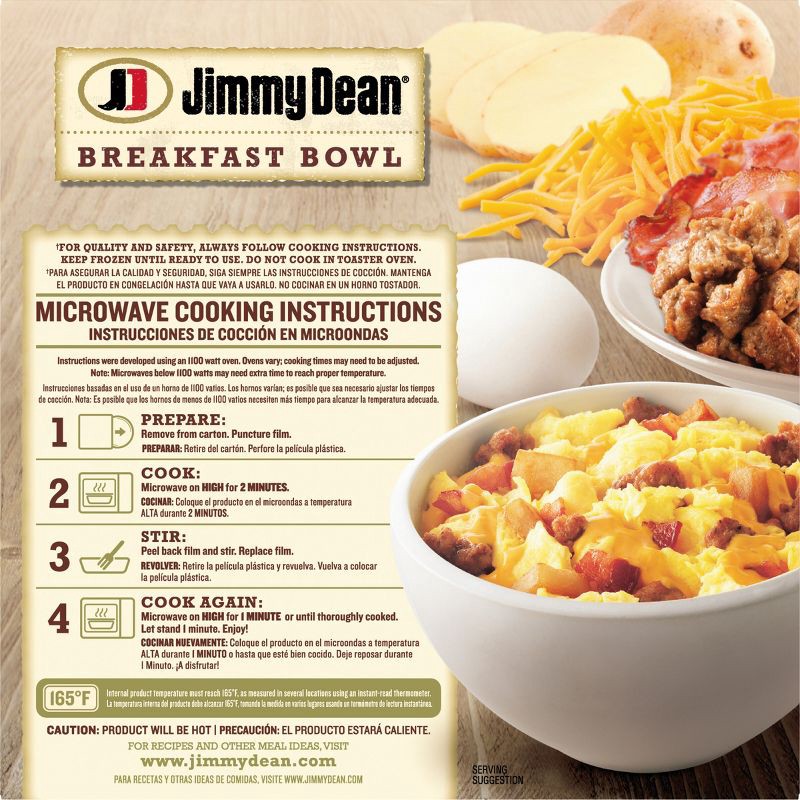 slide 4 of 10, Jimmy Dean Frozen Meat Lovers Breakfast Bowl - 7oz, 7 oz