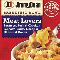 Jimmy Dean Frozen Meat Lovers Breakfast Bowl - 7oz
