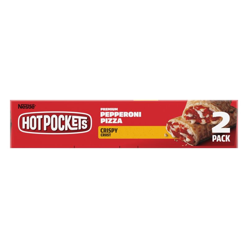 slide 3 of 14, Hot Pockets Pepperoni Pizza Frozen Snacks with Crispy Crust - 9oz/2ct, 2 ct; 9 oz