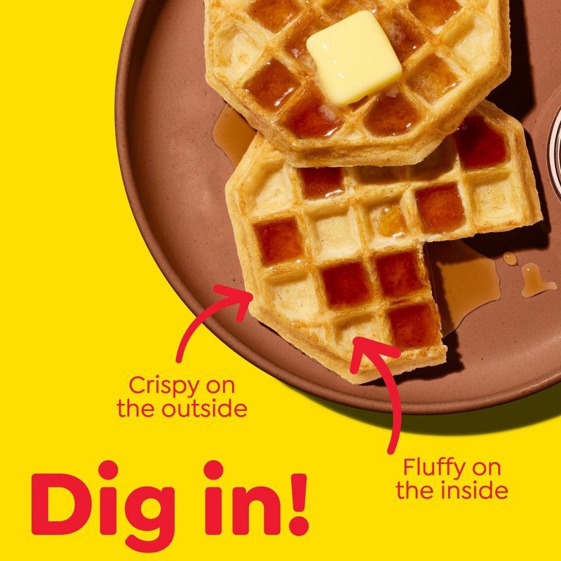 slide 4 of 9, Eggo Thick and Fluffy Frozen Waffles Original - 11.6oz/6ct, 6 ct; 11.6 oz