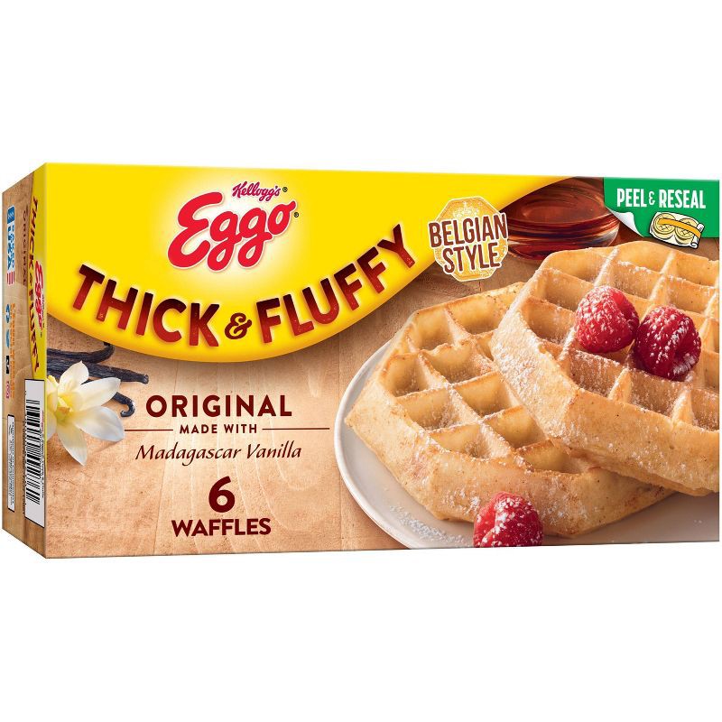 slide 1 of 7, Eggo Thick & Fluffy Original Frozen Waffles - 11.6oz/6ct, 6 ct; 11.6 oz