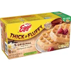 Eggo Thick & Fluffy Original Frozen Waffles - 11.6oz/6ct