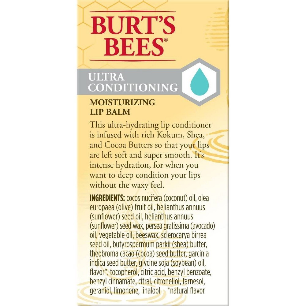 slide 6 of 9, Burt's Bees Kokum Butter Ultra Conditioning Lip Balm Blister Box - 2ct, 0.3 oz