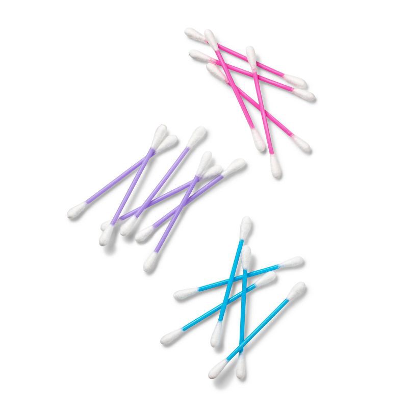 slide 8 of 8, Cotton Swabs Colored Stick - 300ct - up & up, 300 ct