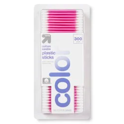 Cotton Swabs Colored Stick - 300ct - up & up