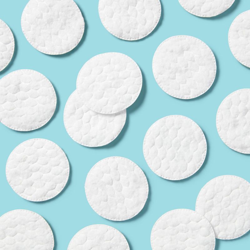 slide 2 of 4, Basic Cotton Rounds Nail Polish and Makeup Remover Pads - 300ct/3pk - up&up™, 300 ct, 3 ct